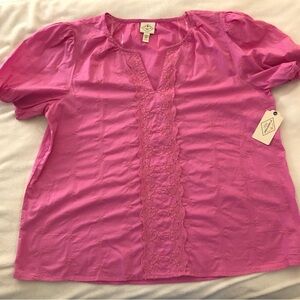 NWT St John’s Bay Blouse  Size XL